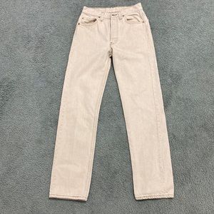 levis 501 beige denim jeans